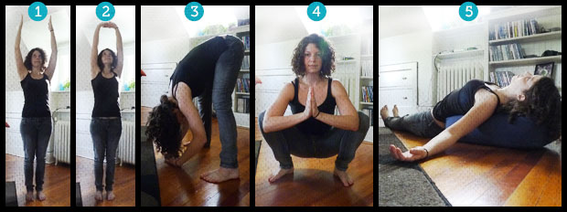 5 poses to let go of your day
