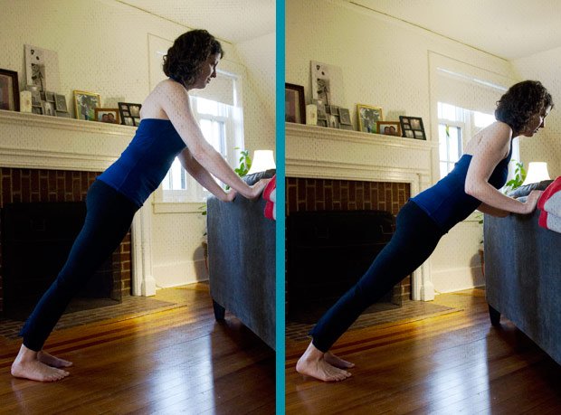 Chaturanga on an angle
