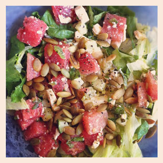 Watermelon Mint Feta Salad