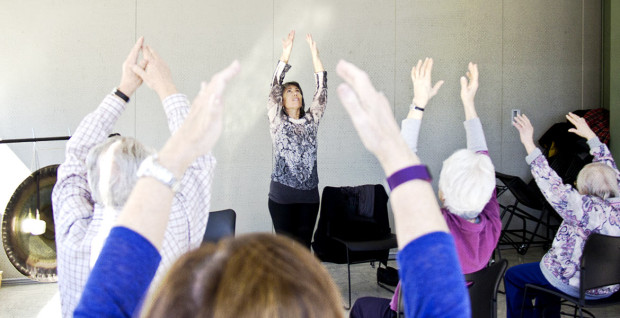 Tamara Cookingham teaches Parkinson's Yoga at Honest Weight