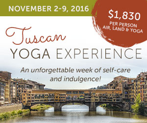 Yoga in Tuscany November 2-9 2016