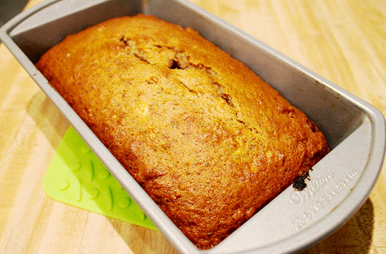 Finished loaf of banana bread!