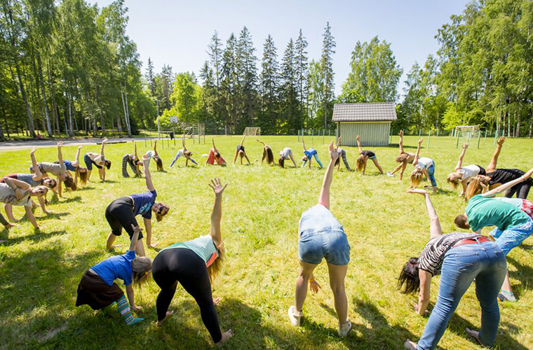 latvia yoga trip: yoga class