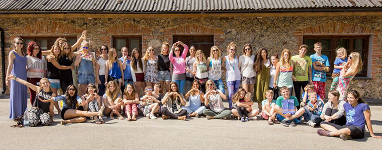latvia yoga trip: volunteer group