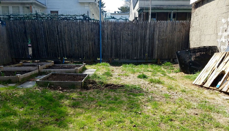 The blank patch before the digging.]