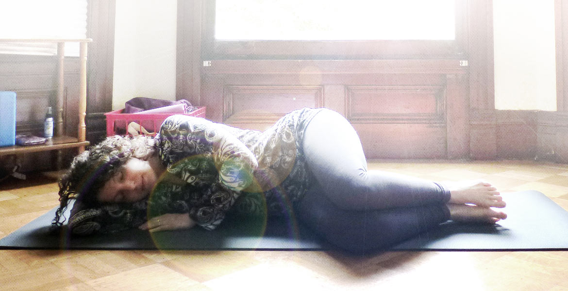 fetal position savasana yoga